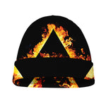 Flaming Star of David Print Beanie