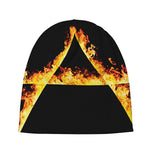 Flaming Star of David Print Beanie