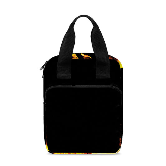 Flaming Star of David Print Bible Tote Bag
