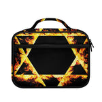 Flaming Star of David Print Briefcase Bible Bag