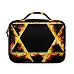 Flaming Star of David Print Briefcase Bible Bag
