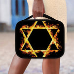 Flaming Star of David Print Classic Bible Case
