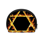 Flaming Star of David Print Coin Purse