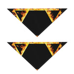 Flaming Star of David Print Dog Bandana