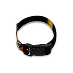 Flaming Star of David Print Dog Collar