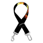 Flaming Star of David Print Dog Seat Belt