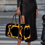 Flaming Star of David Print Duffle Bag