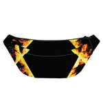 Flaming Star of David Print Fanny Pack
