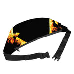 Flaming Star of David Print Fanny Pack
