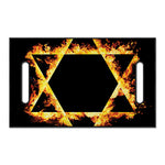 Flaming Star of David Print Golf Cart Seat Cover