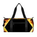 Flaming Star of David Print Gym Bag