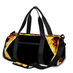 Flaming Star of David Print Gym Bag