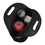 Flaming Star of David Print Neoprene Lunch Bag