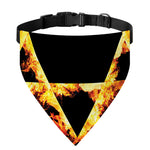 Flaming Star of David Print Over The Collar Dog Bandana