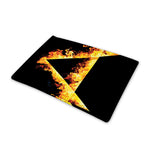 Flaming Star of David Print Pet Cooling Mat Cover
