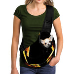 Flaming Star of David Print Pet Sling Carrier