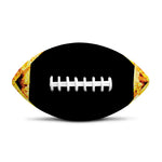 Flaming Star of David Print Rugby Ball