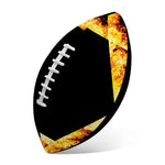 Flaming Star of David Print Rugby Ball