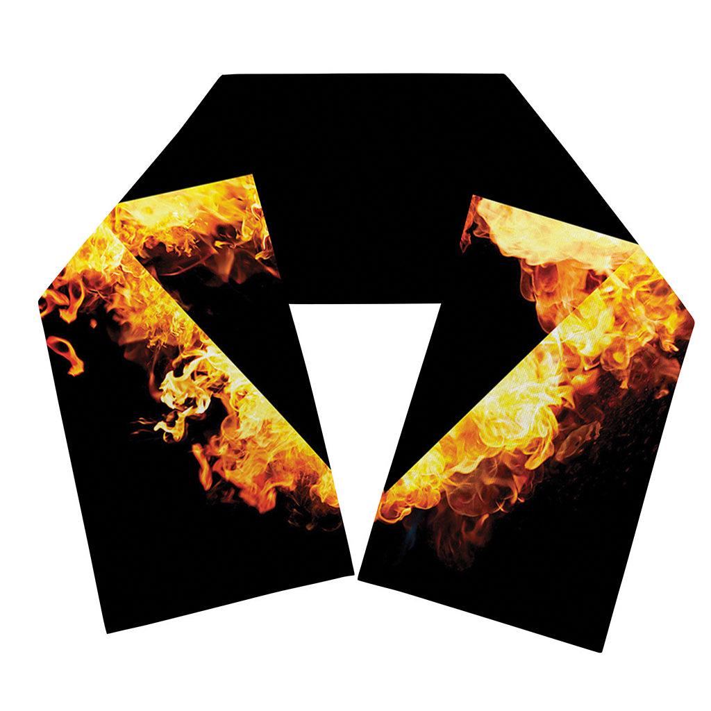 Flaming Star of David Print Scarf