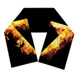 Flaming Star of David Print Scarf