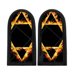 Flaming Star of David Print Skillet Handle Cover