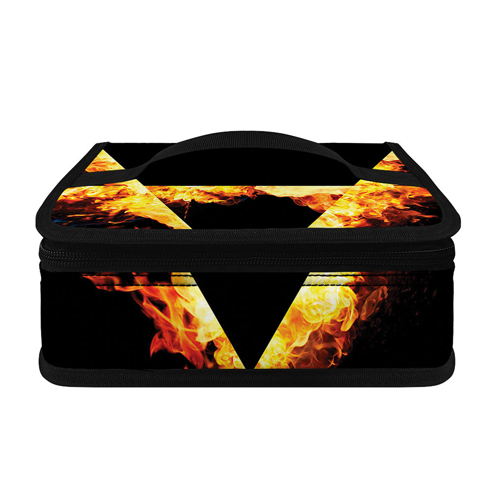 Flaming Star of David Print Small Lunch Bag