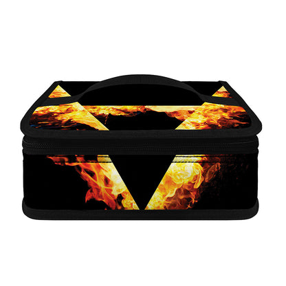 Flaming Star of David Print Small Lunch Bag