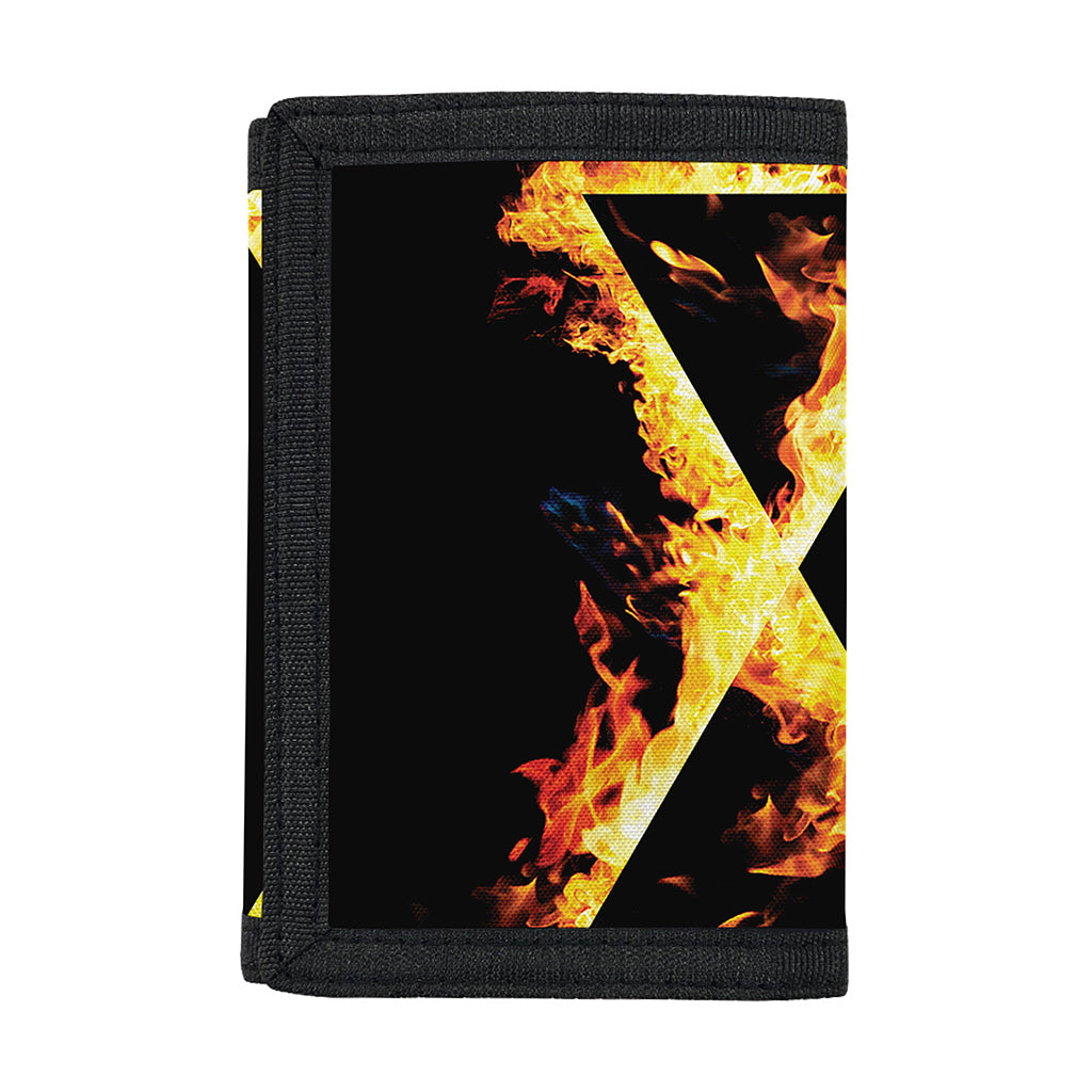 Flaming Star of David Print Trifold Wallet