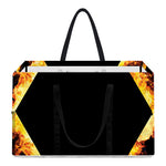 Flaming Star of David Print Utility Tote Bag