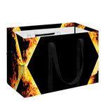 Flaming Star of David Print Utility Tote Bag