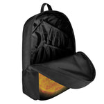 Flaming Sun Print 17 Inch Backpack