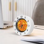Flaming Sun Print Alarm Clock
