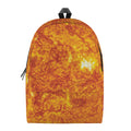 Flaming Sun Print School Backpack