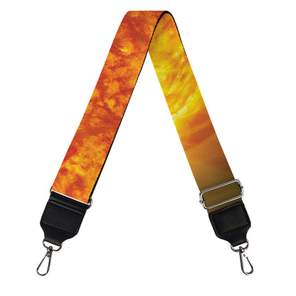 Flaming Sun Print Bag Strap