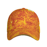 Flaming Sun Print Baseball Cap