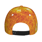 Flaming Sun Print Baseball Cap