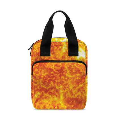 Flaming Sun Print Bible Tote Bag