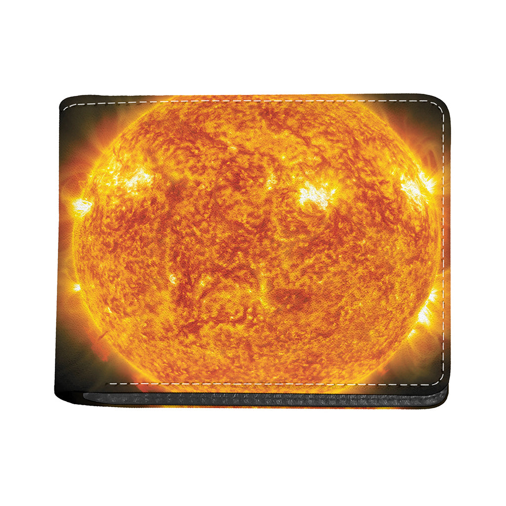 Flaming Sun Print Bifold Wallet