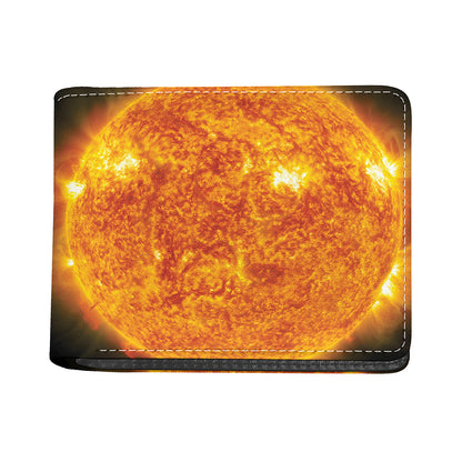 Flaming Sun Print Bifold Wallet