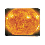Flaming Sun Print Bifold Wallet