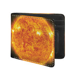 Flaming Sun Print Bifold Wallet