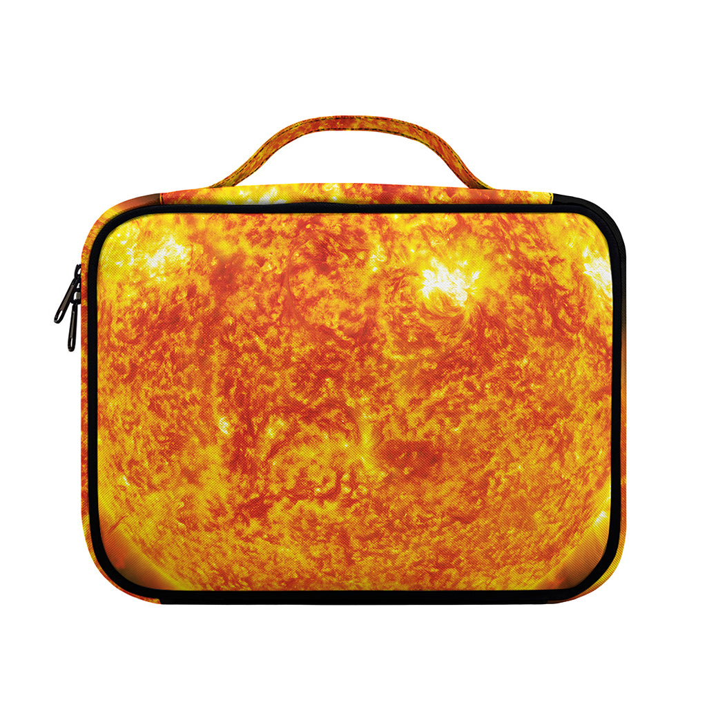 Flaming Sun Print Briefcase Bible Bag