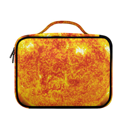 Flaming Sun Print Briefcase Bible Bag