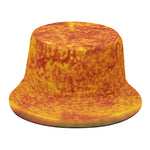 Flaming Sun Print Bucket Hat