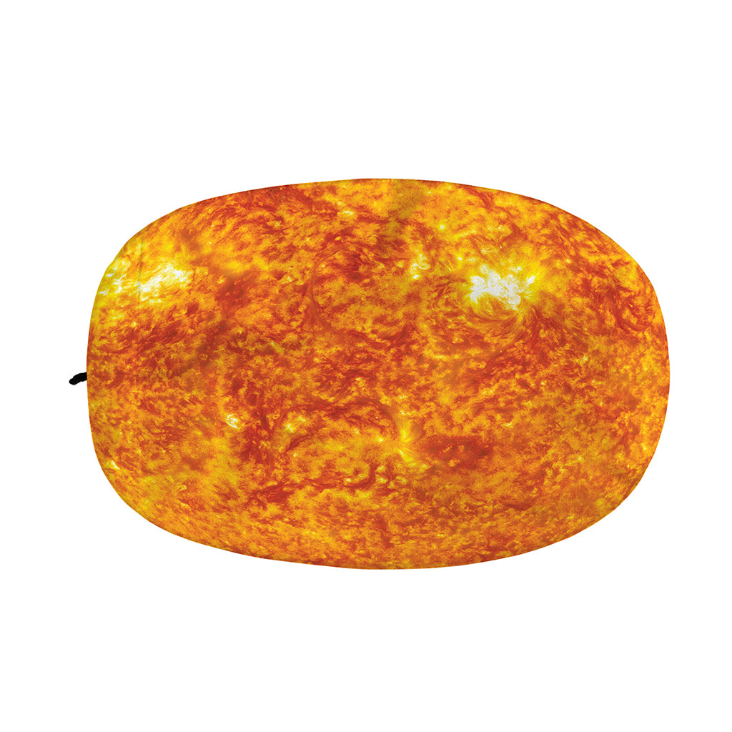Flaming Sun Print Car Side Mirror Covers