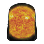Flaming Sun Print Casual Backpack