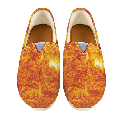 Flaming Sun Print Casual Shoes