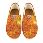 Flaming Sun Print Casual Shoes