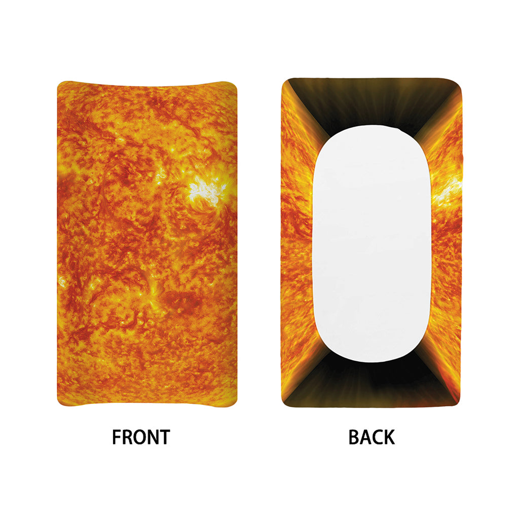 Flaming Sun Print Changing Pad Cover
