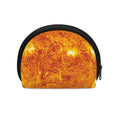 Flaming Sun Print Coin Purse